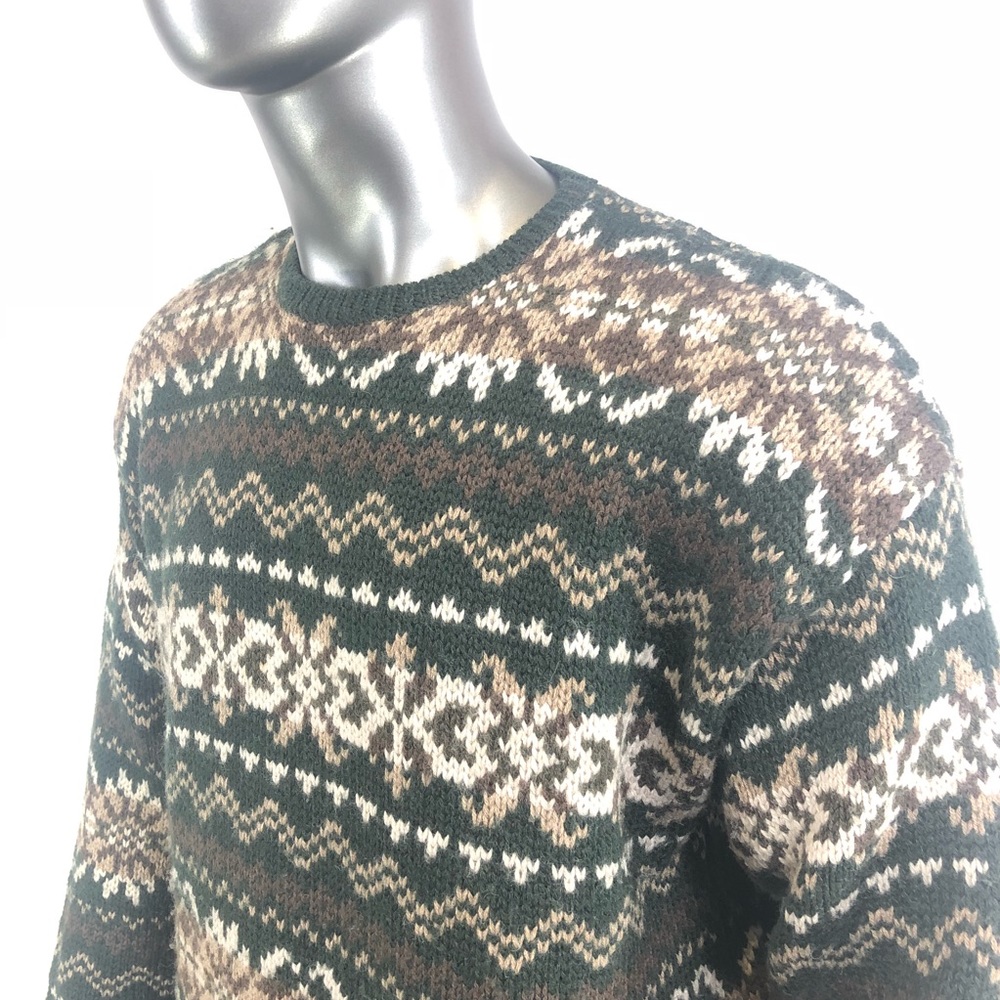 Abercrombie & Fitch Vintage Sweater 100% Wool L - Picture 3 of 7